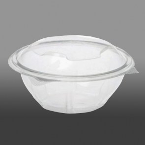 Plastic salad cups with built in lid - GRILLS